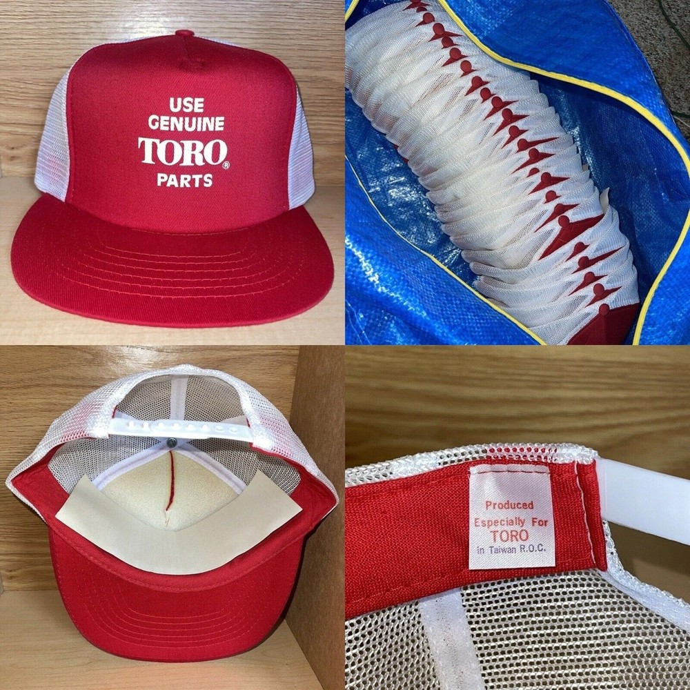 Vintage Toro Use Genuine Parts Snapback Trucker Hat Cap Lawnmower BUNDLE x25 NOS